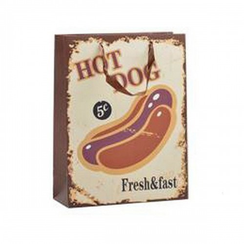 Bigbuy Home Бумажный пакет Hotdog & Coffee 8,5 x 24 x 18 cm (12 штук) image 2