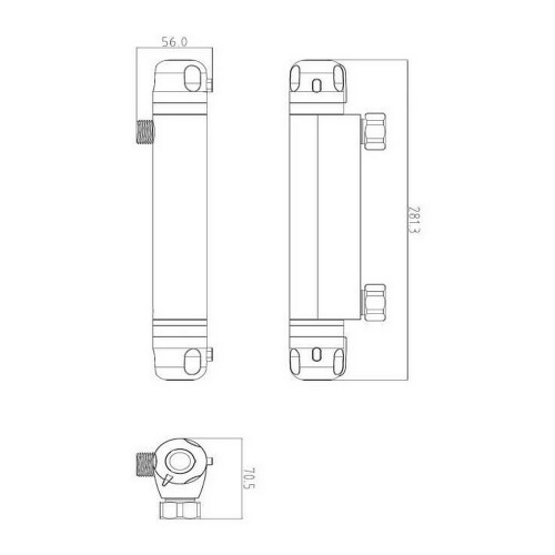 Two-handle tap Rousseau Volga 2 Duša Misiņš 15 cm image 2