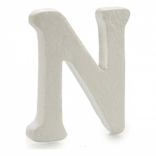 Letter N White polystyrene 1 x 15 x 13,5 cm (12 Units) image 2