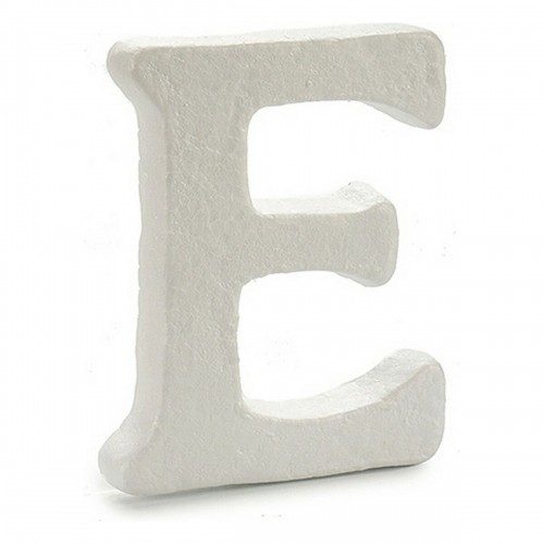 Letter E White polystyrene 1 x 15 x 13,5 cm (12 Units) image 2
