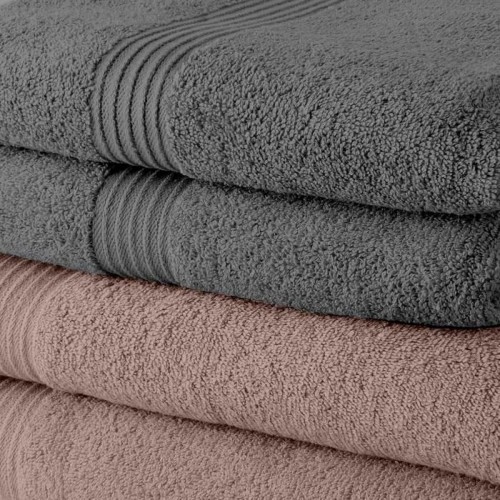 Towel set TODAY Grey 10 Pieces 70 x 130 cm image 2