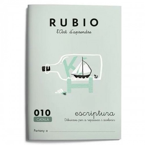 Writing and calligraphy notebook Rubio Nº10 Catalan A5 20 Sheets (10 Units) image 2