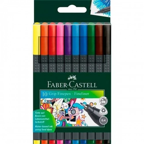 Набор маркеров Faber-Castell Grip Finepen (10 штук) image 2