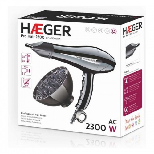 Фен Haeger HD-230.011B 2300 W Чёрный image 2