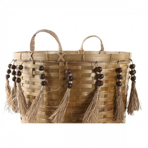 Basket set DKD Home Decor Multicolour Bamboo Boho 49 x 45 x 54 cm image 2