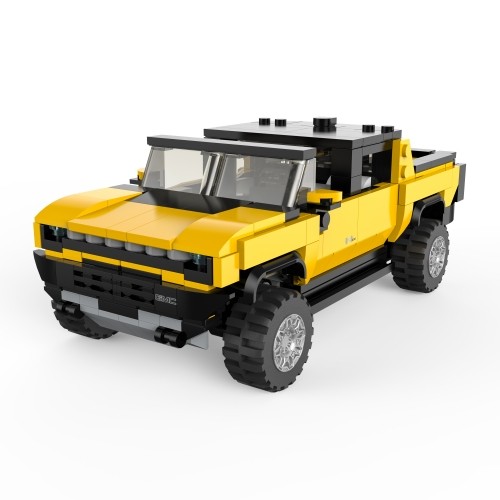 RASTAR 1:30 assemble car model Hummer EV, assort., orange/yellow, 454 parts, 93700 image 2