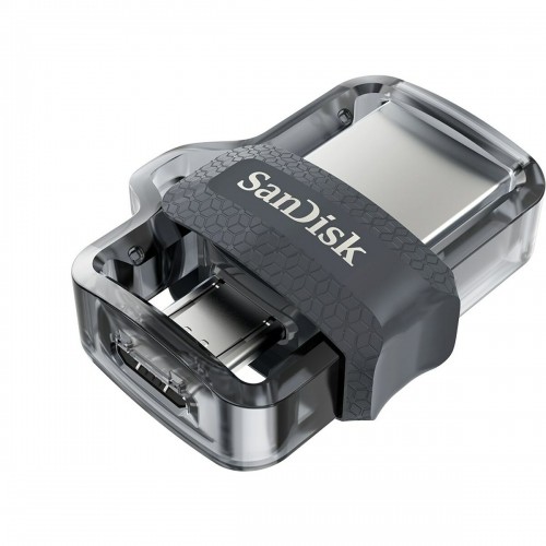 USВ-флешь память SanDisk SDDD3-128G-G46 Чёрный Серебристый 128 Гб image 2