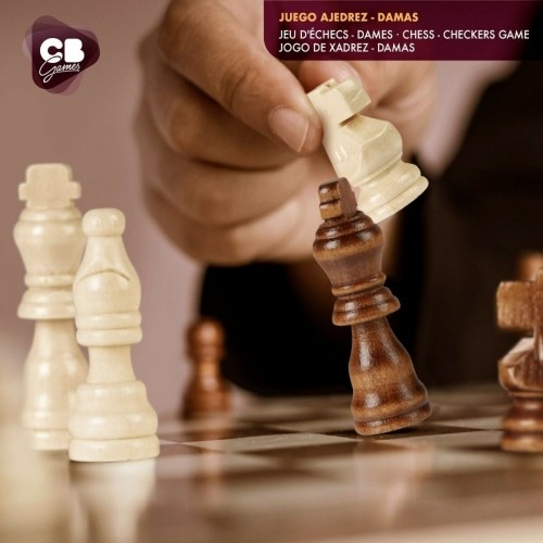 Игровая доска для шахмат и шашек Colorbaby ящик Деревянный (4 штук) image 2
