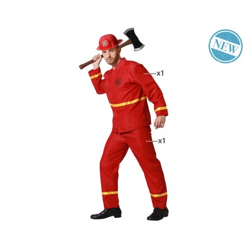 Bigbuy Carnival Маскарадные костюмы для взрослых Пожарник image 2