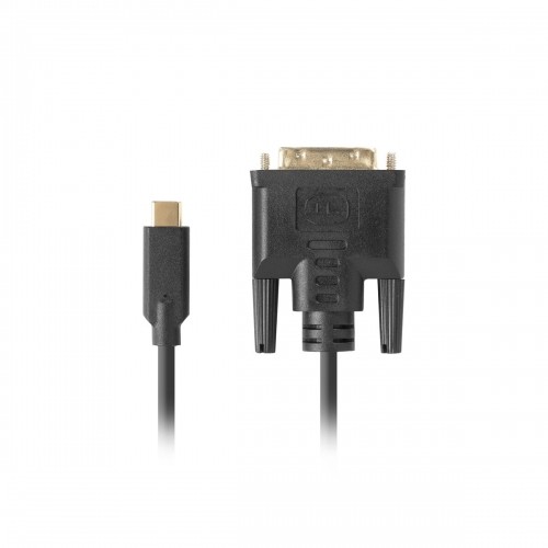 USB C to DVI-DCable Lanberg CA-CMDV-10CU-0005-BK Black 500 cm image 2
