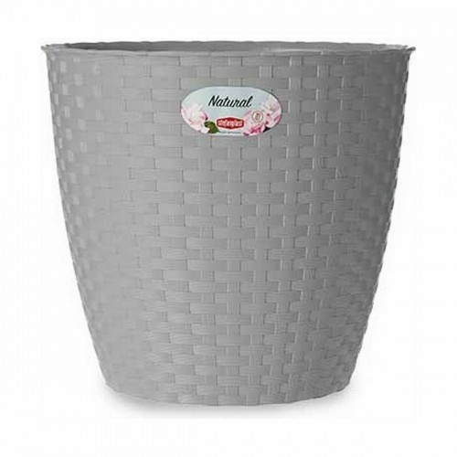 Plant pot Stefanplast Grey Plastic 24 x 22,3 x 24 cm (6 Units) image 2