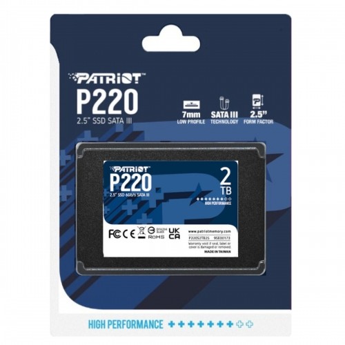 Жесткий диск Patriot Memory P220 2 TB SSD image 2