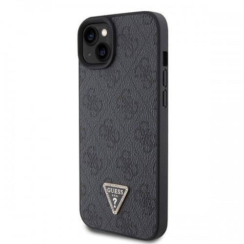 Guess GUHCP15SP4TDSCPK iPhone 15 6.1" czarny|black hardcase Crossbody 4G Metal Logo image 2