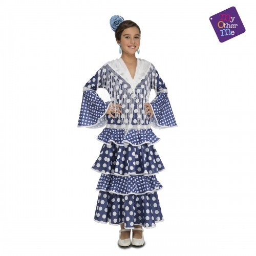 Costume for Adults My Other Me Alvero Blue Flamenco Dancer (1 Piece) image 2