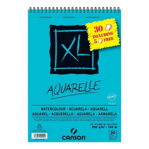 Блокнот Canson AQUARELLE XL 21 x 29,7 cm 5 штук 30 Листья 300 g/m² image 2