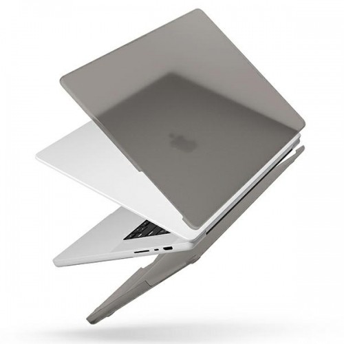 UNIQ etui Claro MacBook Pro 16" (2021) przezroczysty szary|smoke matt grey image 2