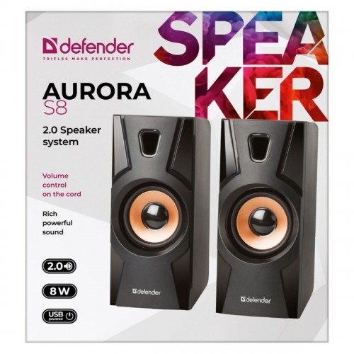 PC Speakers Defender Aurora S8 8 W Black image 2