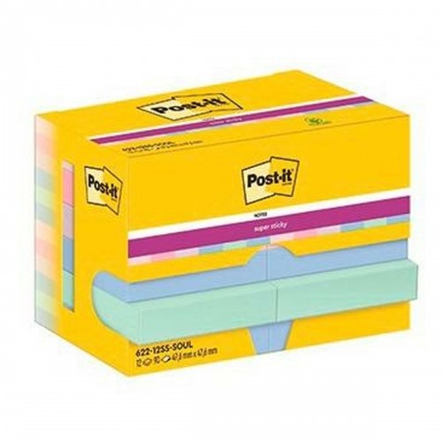Стикеры для записей Post-it Super Sticky Разноцветный 47,6 x 47,6 mm (2 штук) image 2