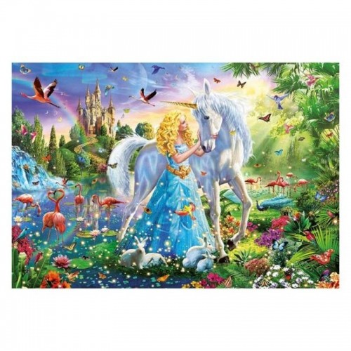 Puzle un domino komplekts Educa The Princess And The Unicorn 500 Daudzums 68 x 48 cm image 2