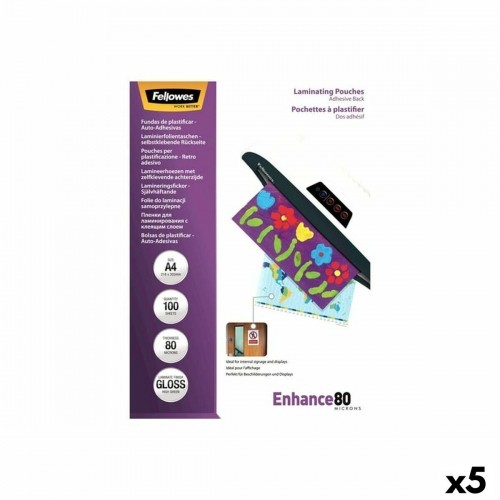 Ламинированные чехлы Fellowes 5302202 100 Предметы image 2