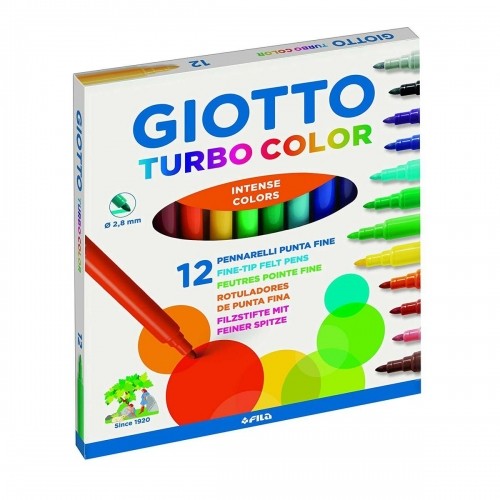 Set of Felt Tip Pens Giotto Turbo Color Multicolour (10 Units) image 2