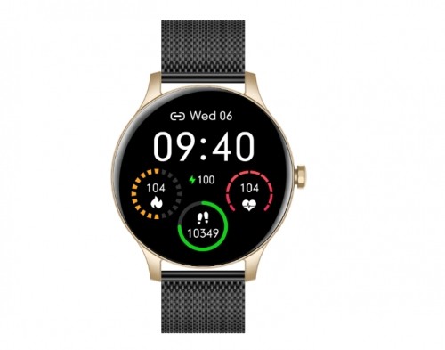 Garett Smartwatch Garett Classy gold-black steel Умные часы IPS / Bluetooth / IP68 image 2