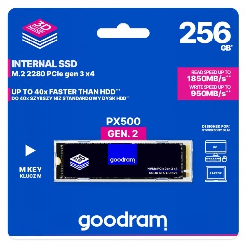 Cietais Disks GoodRam PX500 Gen.2 256 GB SSD image 2