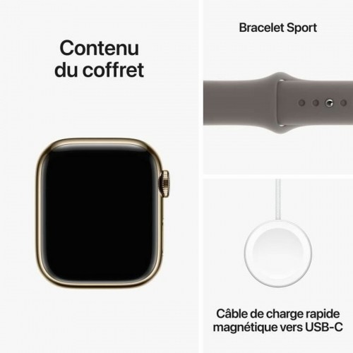 Умные часы Apple Series 9 Коричневый Позолоченный 41 mm image 2