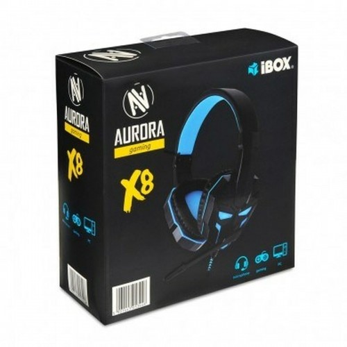 Headphones Ibox X8 Blue Black Black/Blue image 2