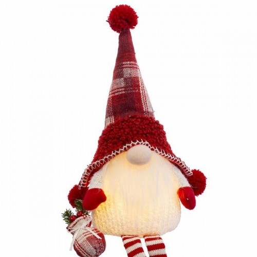 Christmas bauble White Red Plastic Fabric 18 x 10 x 53 cm image 2