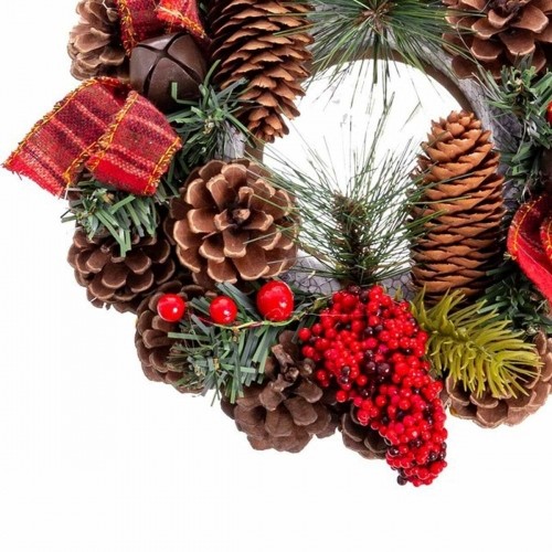 Advent wreathe Red Multicolour PVC Pineapples 22 x 22 x 10 cm image 2