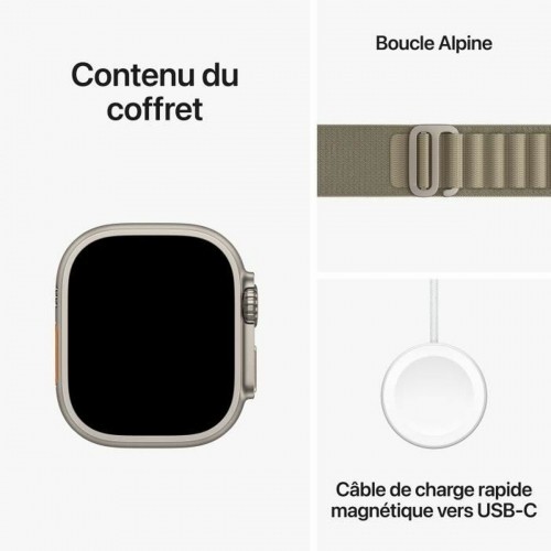 Умные часы Apple Ultra 2 Титановый Оливковое масло 49 mm image 2