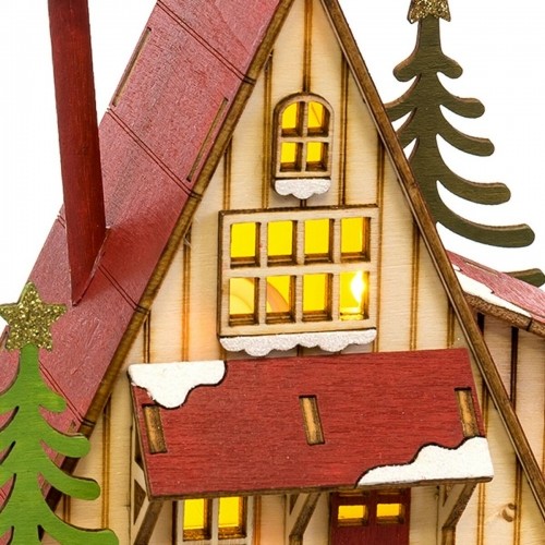 Bigbuy Christmas Ziemassvētku Nieciņš Daudzkrāsains Koks Māja 14 x 9,3 x 14 cm image 2
