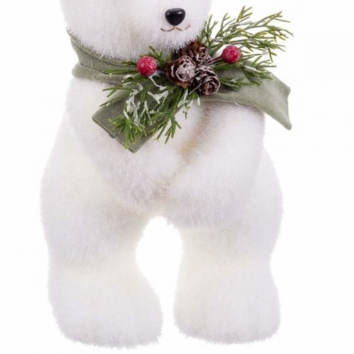 Bigbuy Christmas Новогоднее украшение Белый Разноцветный Пластик Polyfoam Ткань Медведь 13 x 15 x 30 cm image 2