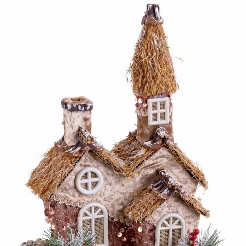 Bigbuy Christmas Ziemassvētku Nieciņš Daudzkrāsains Dabisks Polyfoam Māja 20 x 16 x 28,5 cm image 2