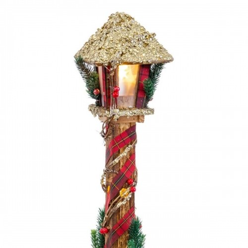 Bigbuy Christmas Новогоднее украшение Разноцветный Позолоченный Деревянный Пластик Ткань Фонарь 13 x 13 x 60 cm image 2