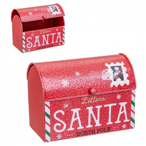 Bigbuy Christmas Новогоднее украшение Красный Металл почтовый ящик 15 x 8,5 x 10,5 cm image 2