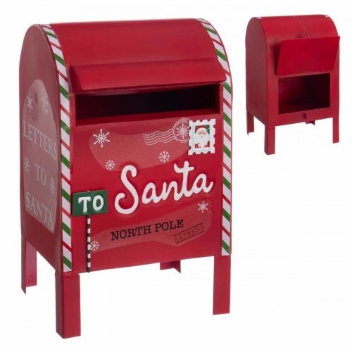 Bigbuy Christmas Новогоднее украшение Красный Металл почтовый ящик 20,5 x 18,5 x 33,5 cm image 2