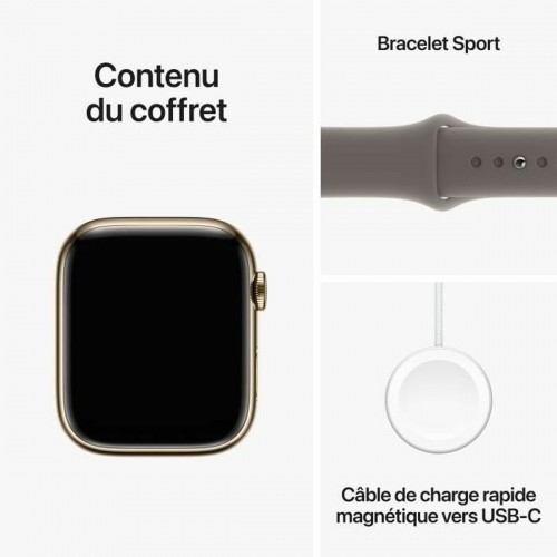 Умные часы Apple Series 9 Коричневый Позолоченный 45 mm image 2