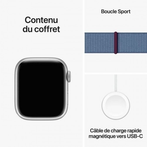 Умные часы Apple Series 9 Синий Серебристый 41 mm image 2
