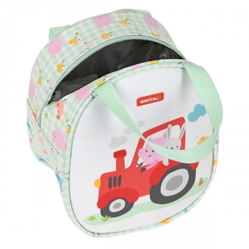 Thermal Lunchbox Safta Granja White Light Green (19 x 22 x 14 cm) image 2