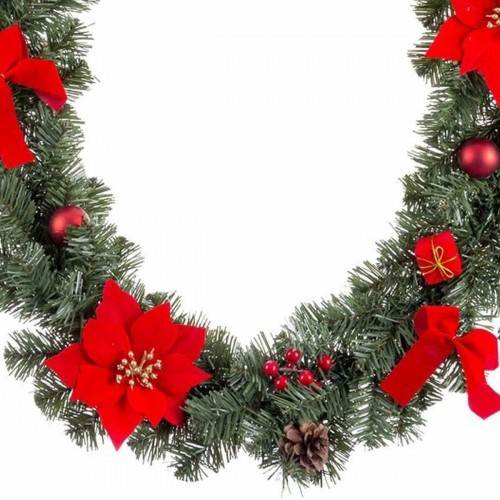 Christmas garland Red Green Plastic Fabric 180 cm image 2