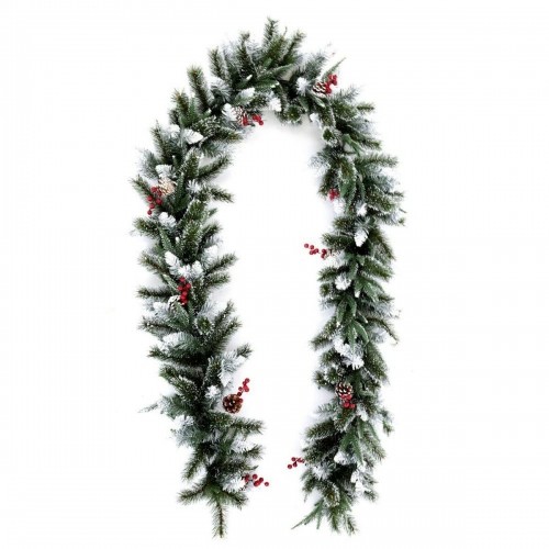 Bigbuy Christmas Ziemassvētku dāvana PVC Balts Sarkans Zaļš Ananāsi 270 x 28 x 14 cm image 2