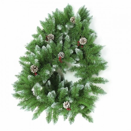 Bigbuy Christmas Ziemassvētku dāvana PVC Zaļš Dabisks Ananāsi 270 x 28 x 14 cm image 2