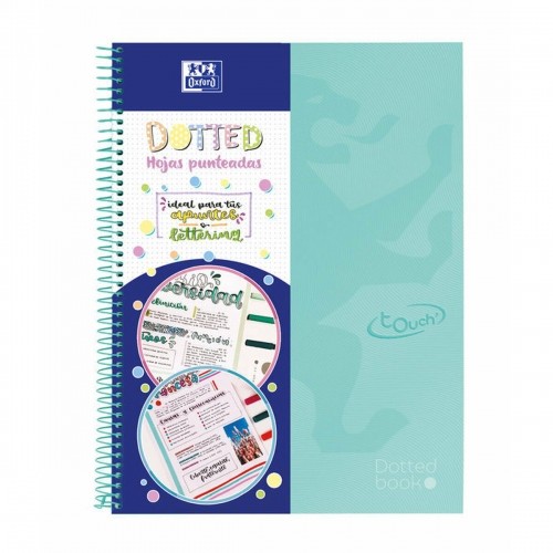 Notebook Oxford Europeanbook 0 School Touch Points Mint A4 80 Sheets (5 Units) image 2