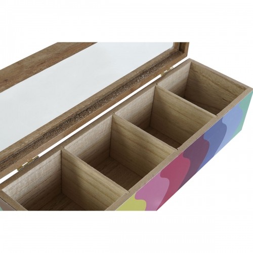 Box for Infusions DKD Home Decor White Multicolour MDF Wood (4 Units) image 2