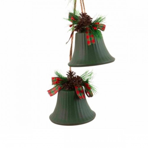Christmas bauble Green Multicolour Metal Plastic Fibre Hoods 14 x 9 x 47 cm image 2