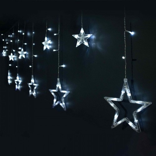 Bigbuy Christmas LED aizkaru gaismas Balts Zvaigznes image 2
