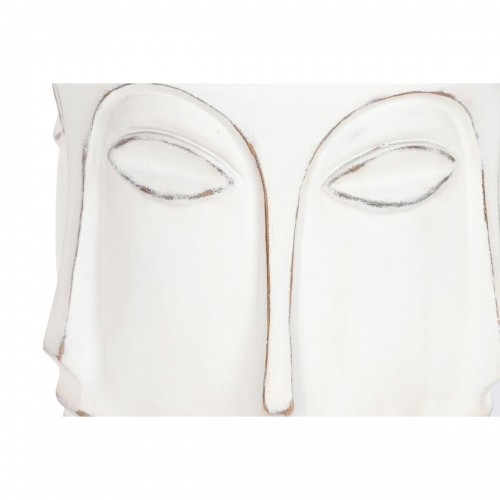 Planter Home ESPRIT White Fibreglass Face 35 x 35 x 93 cm image 2