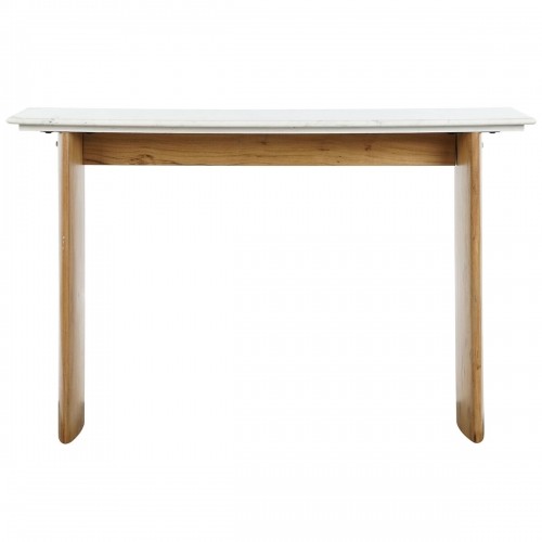 Вспомогательный стол Home ESPRIT Белый Коричневый Мрамор Древесина манго 120 x 38 x 77 cm image 2